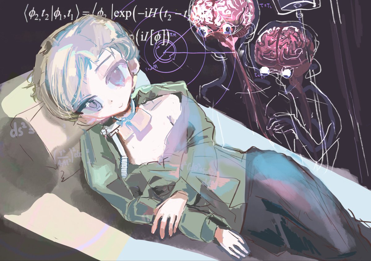 RKtriangles's tweet image. #StephenHawking #イラスト #3次元人間2次元をした　#やみかわいい
I saw a picture about his mechanical ventilation and that is cute… must to make a lot of drawing