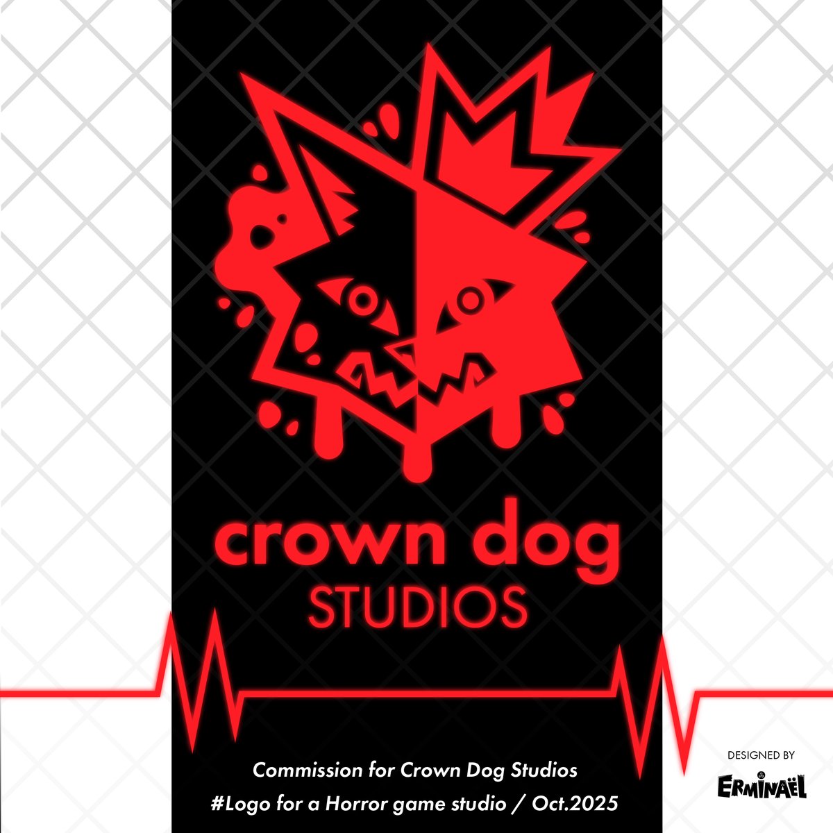 Well here's a big announcement! 👀 

I've opened an indie horror game studio called Crown Dog Studios! I love horror so much, I really wanted to be able to put more of it out into the world... this is a big first time thing for me, so any well wishes are appreciated! Nervous but