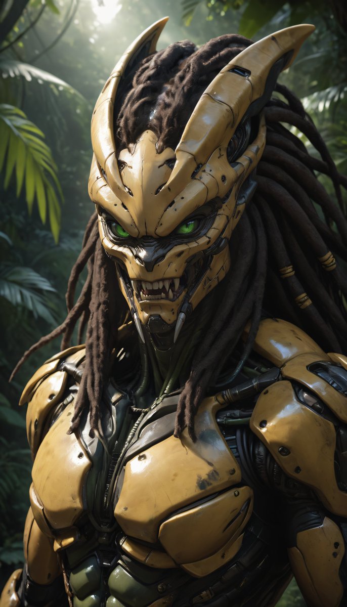 QT - Predator

I like to think he's incorporated the native jungle stalkers into his traits