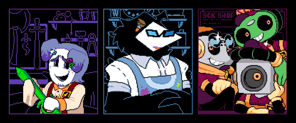 strange shopkeepers #deltarune #deltarunefanart