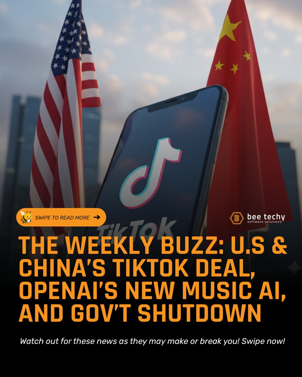 beetechyllc's tweet image. TikTok, OpenAI, Meta, and China all made power plays this week. 🌍

Here’s what founders and tech leaders need to know from The Weekly Buzz. 👇

#BeeTechy #BeeNews #AI #TechTrends #StartupLife