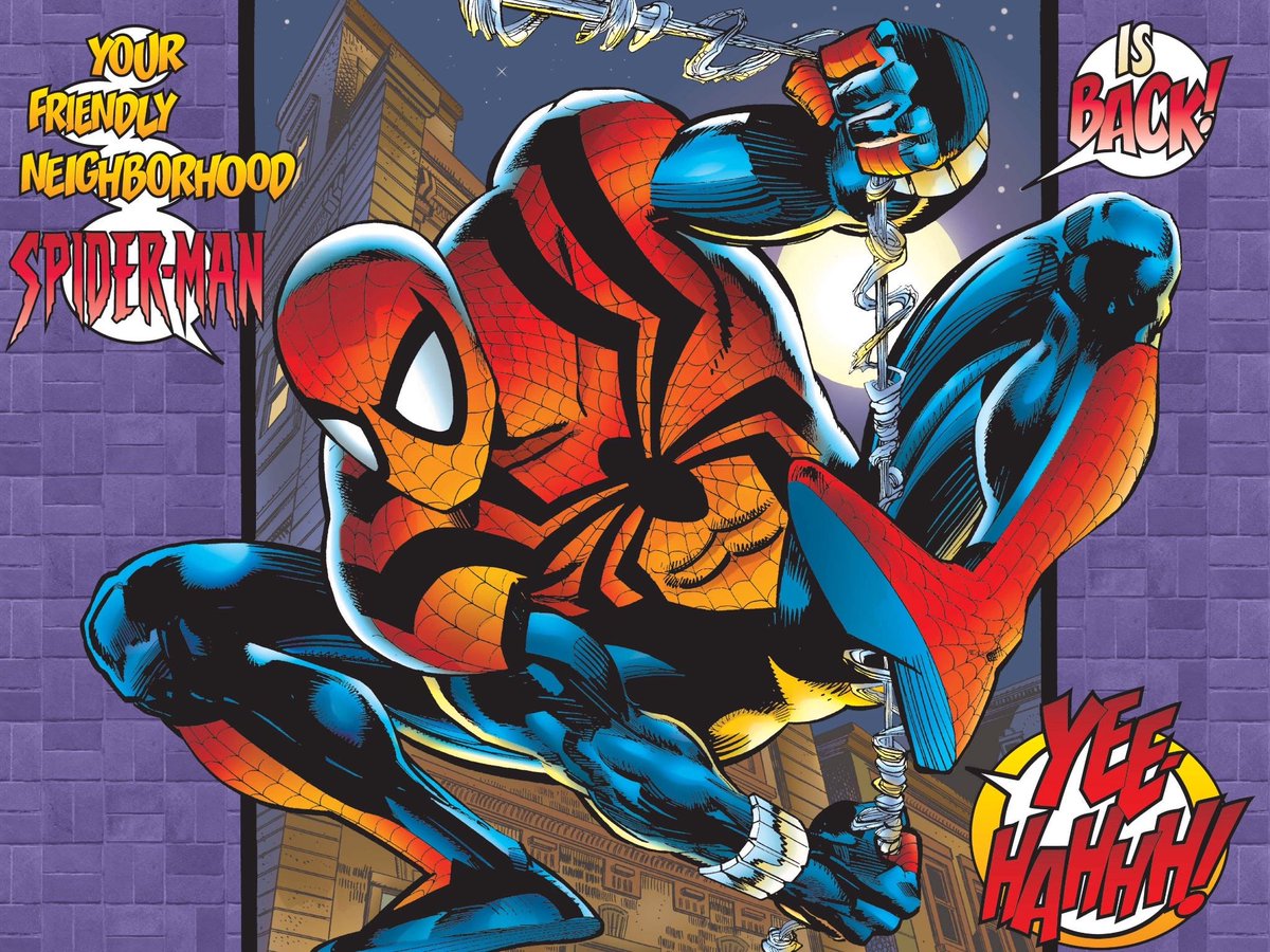MaryJaneWAPson's tweet image. putting aside my beef with Ben Reilly to say this is absolutely the best Spider-Man costume redesign besides the black suit