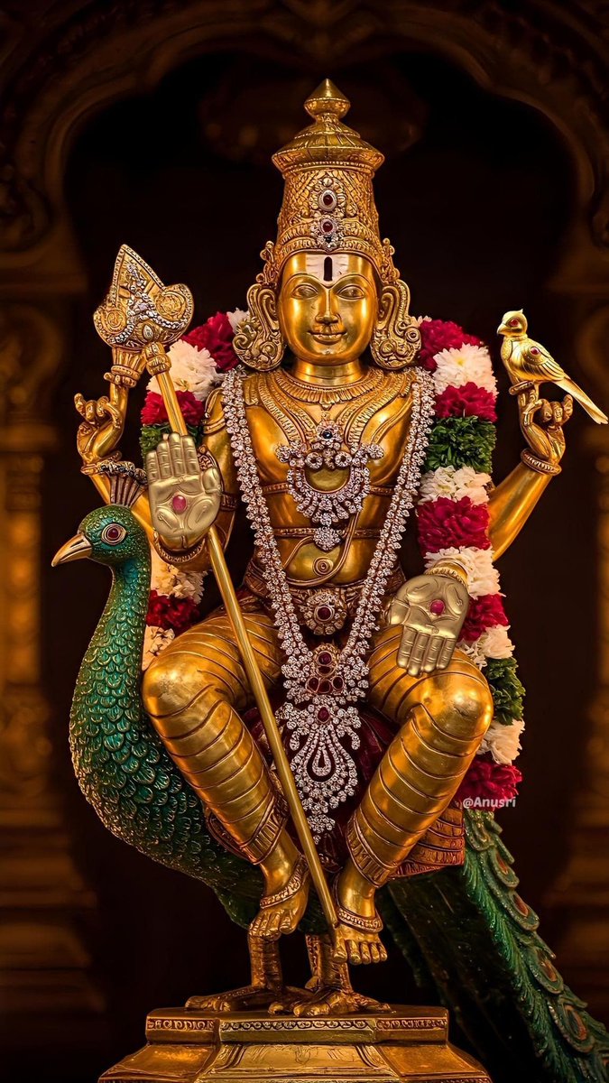 The divine warrior who rides the peacock — Kartikeya, son of Shiva. 🦚
