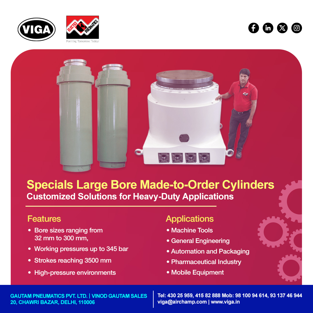 vigadotin's tweet photo. Power built your way. 💪⚙️
 #Electropneumatics’ Large Bore Made-to-Order #Cylinders, distributed by #VIGA, deliver custom-engineered strength for heavy-duty #industrial #performance — up to 345 bar &amp; 3500 mm stroke.
#HydraulicCylinders #HeavyDutySolutions #EngineeringExcellence https://t.co/4uNdquMMtp