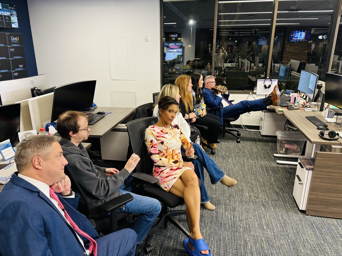 Help us caption this 🫣 Can you believe we’re in the 18th inning in this #WorldSeries game ⚾️ See you on the 📺 with your “late late” local news  … at some point! Join us 🤓 <a href="/MLB/">MLB</a> <a href="/MLBONFOX/">FOX Sports: MLB</a> #worldseries #BlueJays #Dodgers #news #ondeck