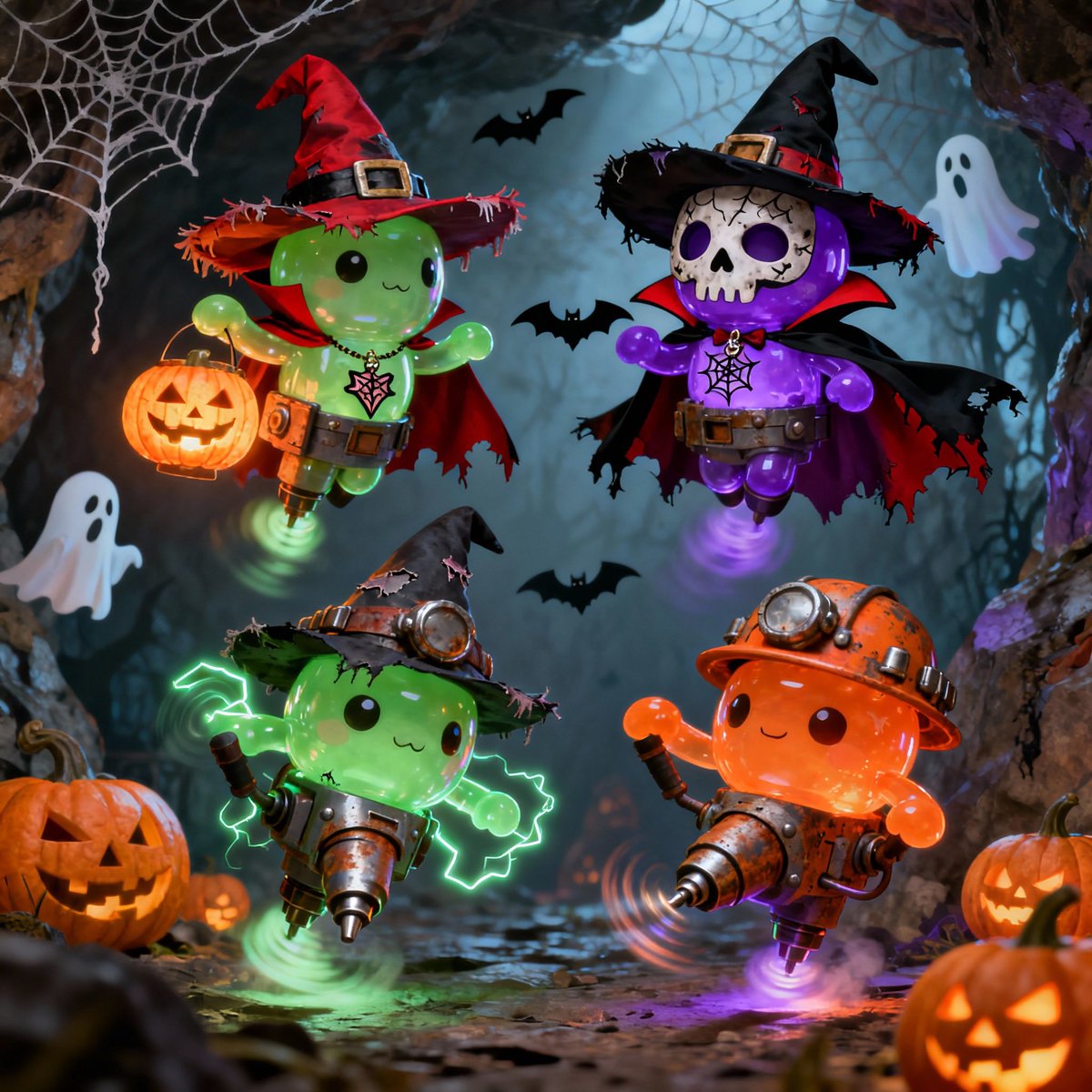 Keep drilling in Halloween😆

#MyHalloweenSlime
<a href="/Slime_Miner/">SLIMEX Official</a>