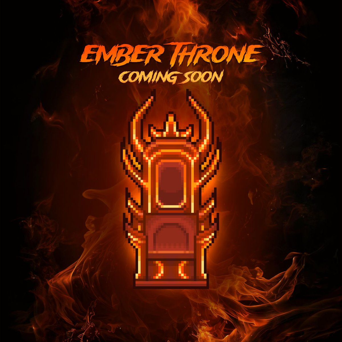 The Ember Throne has emerged from the flames - a blazing new super-rare unlike anything before it! Forged in the heart of fire itself, this throne radiates power and prestige, reserved only for the boldest collectors. 

Arriving on the 31st of October at 9am AEST/Brisbane (check