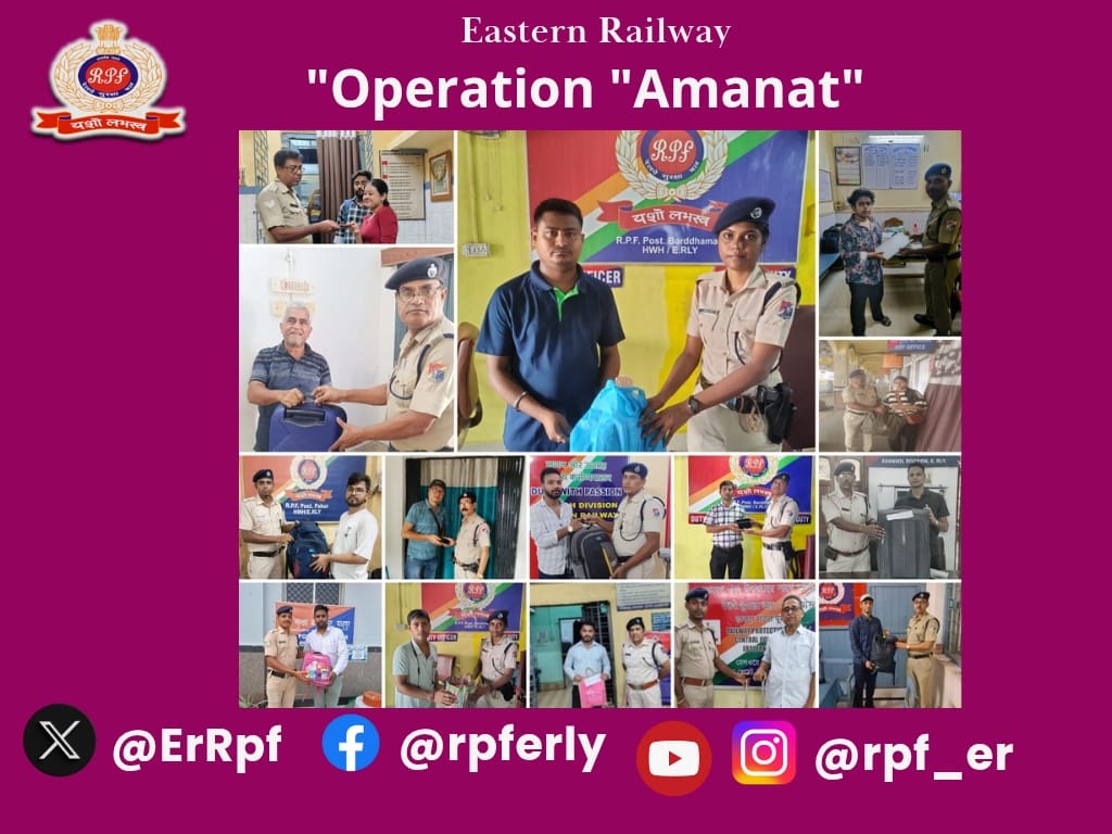 ErRpf's tweet photo. "Committed to Care, Ready to Return."
বিভিন্ন ট্রেন/রেলওয়ে স্টেশন থেকে 1,36,350/- মূল্যের পেছনে ফেলে আসা জিনিসপত্র উদ্ধার করা হয়েছে এবং তাদের মালিকদের কাছে সুরক্ষিত ভাবে হস্তান্তরিত করা হয়েছে।
#অপারেশন_আমানত
#সেবা_হি_সংকল্প
@RPF_INDIA 
@RailMinIndia 
@EasternRailway https://t.co/cAhiPdG9eI