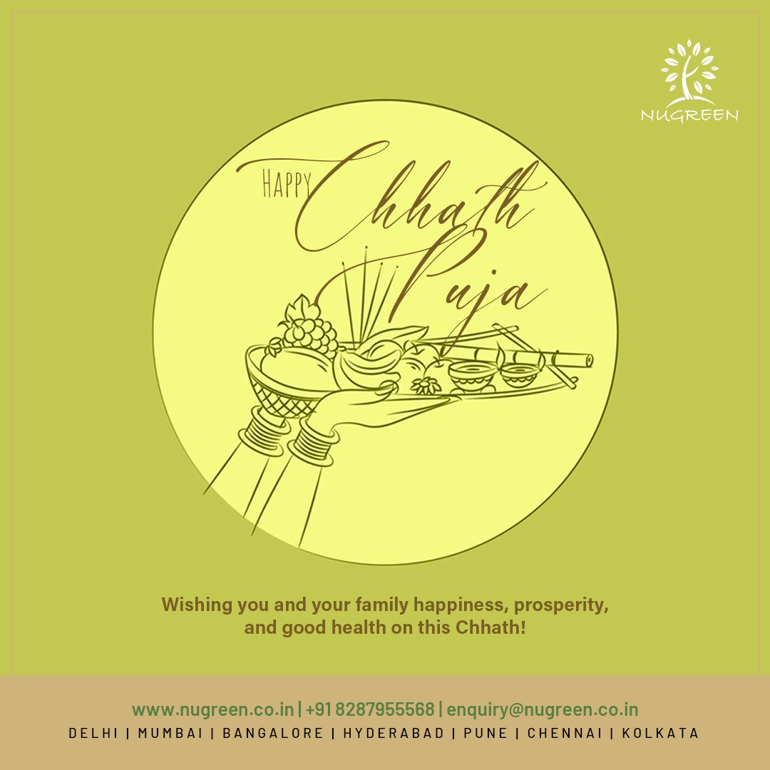 NugreenIndia's tweet photo. Wishing you and your family a blessed Chhath Puja! May the Sun God bring happiness, good health, and prosperity. Let’s celebrate this festival with devotion, gratitude, and pure hearts.

#ChhathPuja #HappyChhathPuja #ChhathPuja2025 #ChhathMaiya #ChhathFestival #SuryaDev https://t.co/LaTmIXkyrs