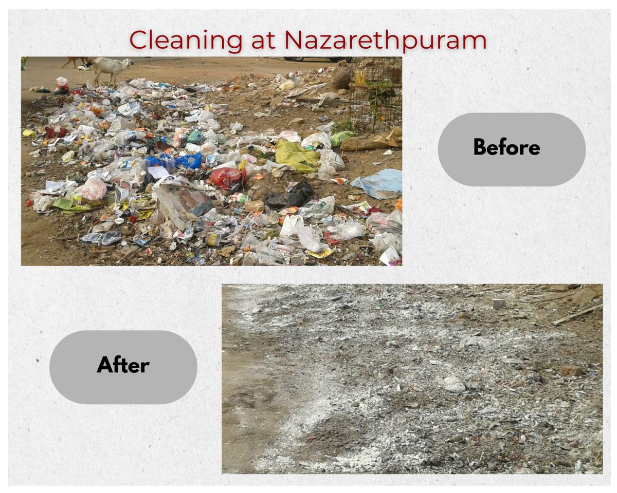 On 28-10-2025, A Cleanliness Drive at Nazarethpuram was done by Sanitation Staff in observance of SHS 2025.
<a href="/RakshaSampada/">DGDE</a>

<a href="/pddesc/">pddesc</a>

#SHS2025 #SwachhataHiSeva2025 #SwachhBharatt #swachhbharatmission #Swachhotsav
