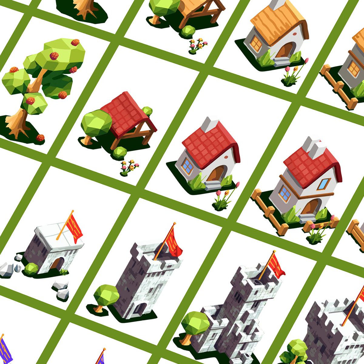 tripleopolis's tweet image. Upgrade your tiles by matching 3 or more in our cozy match-3 game! 🦊 Catch the foxes to earn coins. Choose between wood or stone progression paths. 🏠 Available now on iOS and Android! #MobileGameDev #IndieGameCreation