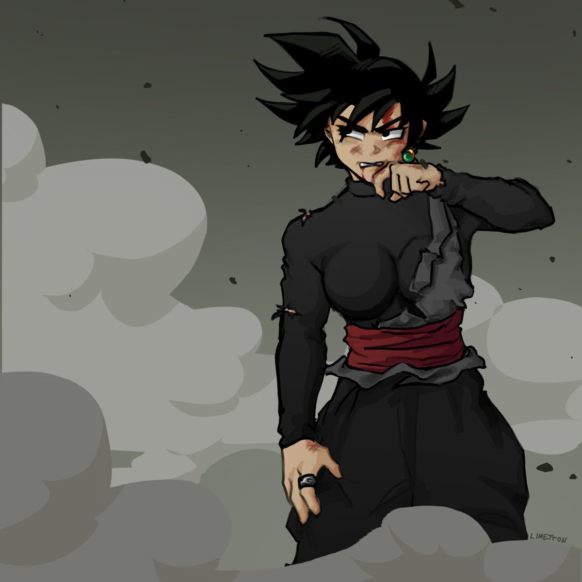 Limetton's tweet photo. #Zamatober 19 - Fem

Female Goku Black https://t.co/6qT0uZfKHS