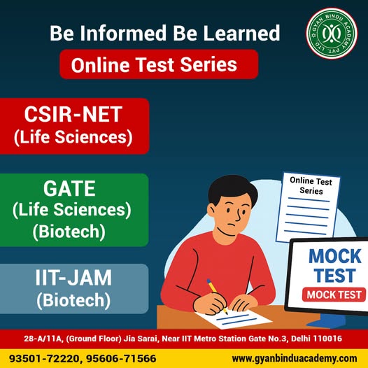 gyanbinduacade1's tweet image. If you’re preparing for CSIR‑UGC NET Life Sciences and/or GATE Biotechnology, here are some good online test-series options + tips on how to pick the best one for you.
Website: gyanbinduacademy.com
#CSIRNET2025 #GATE2025 #IITJAM2025 #LifeSciences #BiotechAspirants