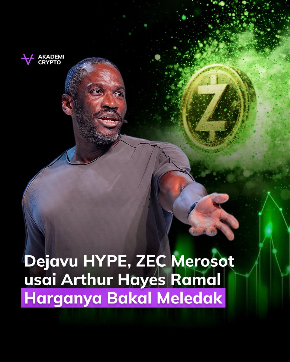Bak kejadian Hyperliquid (HYPE) yang merosot dua digit usai ramalan Arthur  Hayes, Zcash (ZEC) langsung longsor setelah Hayes sebut token ini bisa naik  berkali-kali lipat hingga US$10.000.
