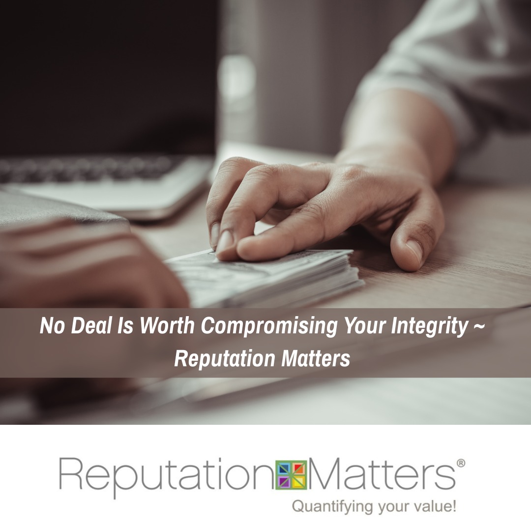 ReputationIsKey's tweet image. No deal is worth compromising your integrity. Your Reputation Matters
#reputation
#reputationmatters
#leadershipsuccess
