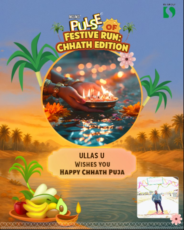 Ullasu9's tweet image. #PulseOfFestiveRunChhathEdition done
