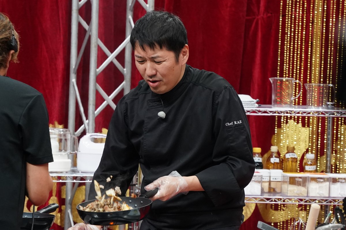 ＼明日よる７：５４ #ぐるナイ🌈／

⏱料理時間ハンデマッチSP
『あんかけ焼きそば』
『アジの南蛮漬け』の２連戦！

🧑‍🍳凡人シェフ軍団 60分 1万円
🇫🇷フレンチの鉄人 30分 1,000円

ここまで２連勝🎖️🎖️
鉄人のアイディア&amp;時短テクの数々に
#許豊凡(#INI)さんも驚愕💜

凡人シェフ軍団に新たな仲間！？