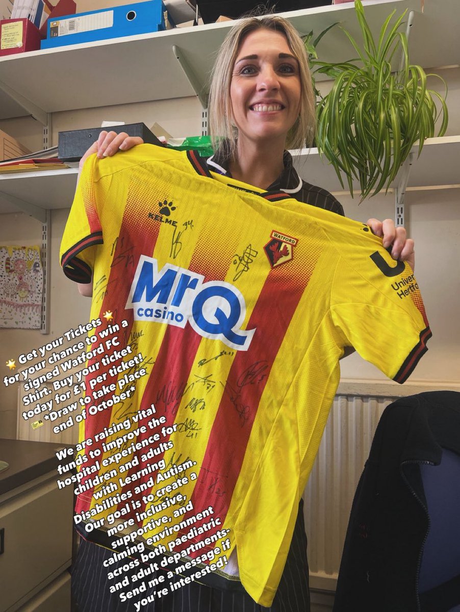 Your chance to win a Signed Watford Football Shirt ⚽️ 🥅 🐝