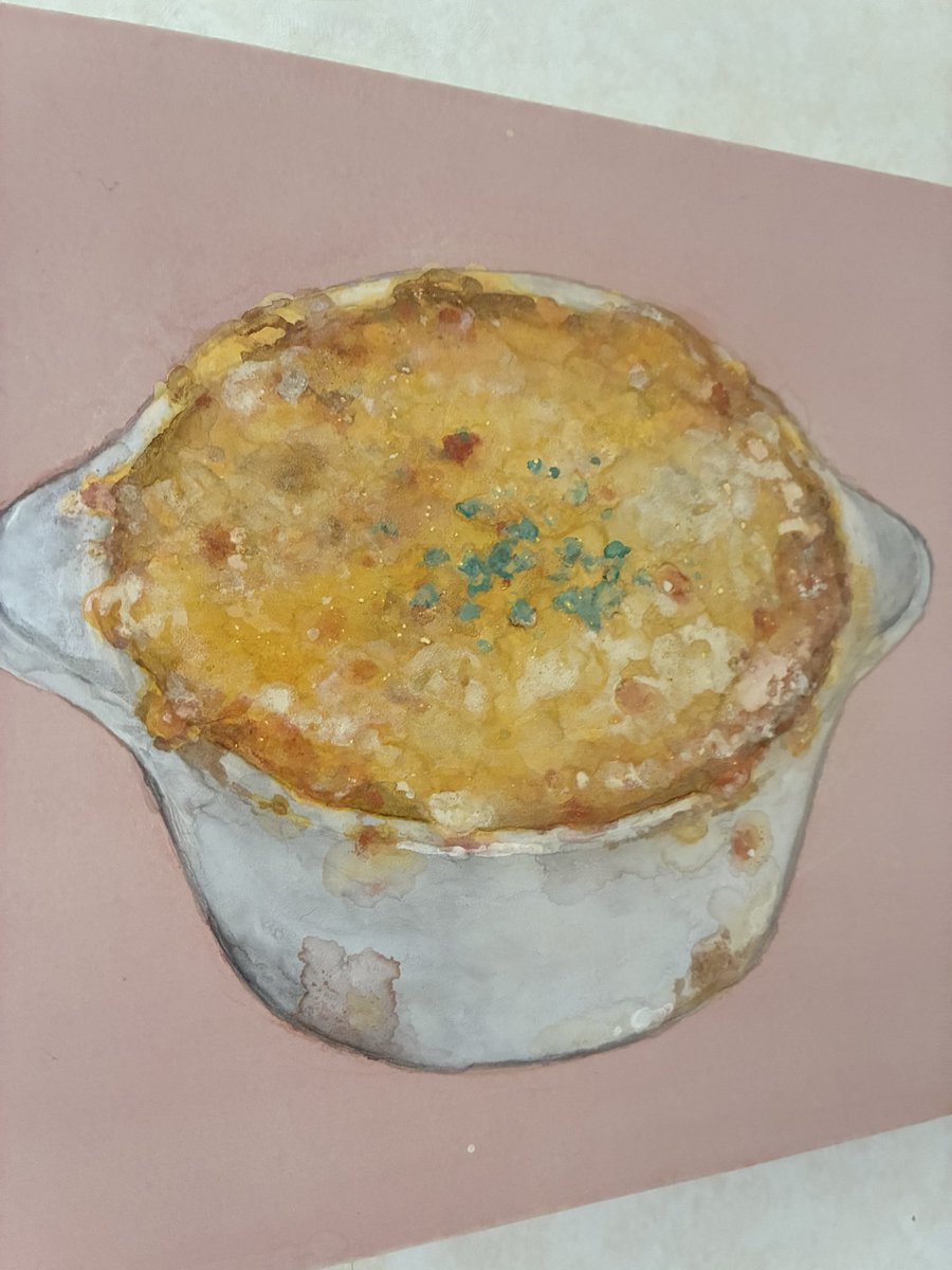 『お夜食処おやさいどき』
『キッチン常夜灯』
POPの原画、見て見て〜！！！！！！🙌✨

#日本画　#nihonga  #岩絵の具　#おいしい日本画