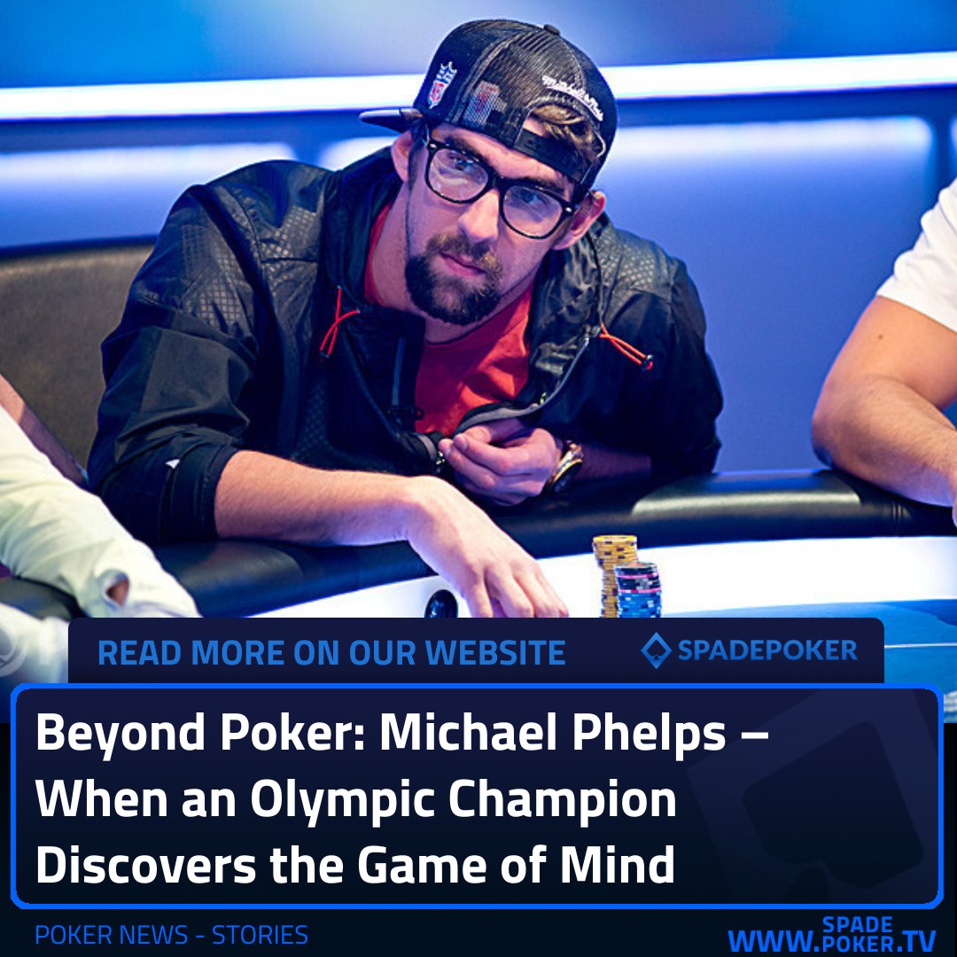 SpadepokerTV's tweet image. From 23×🥇 to the felt: Michael Phelps says poker keeps him “in the moment.” 
Post-retirement he leaned in—WSOP Tag Team, charity games, and a mindset built on focus &amp;amp; resilience. 
Can an Olympic engine crack the felt? ♠️
 spadepoker.tv/en/news/beyond… 

#Poker #MichaelPhelps