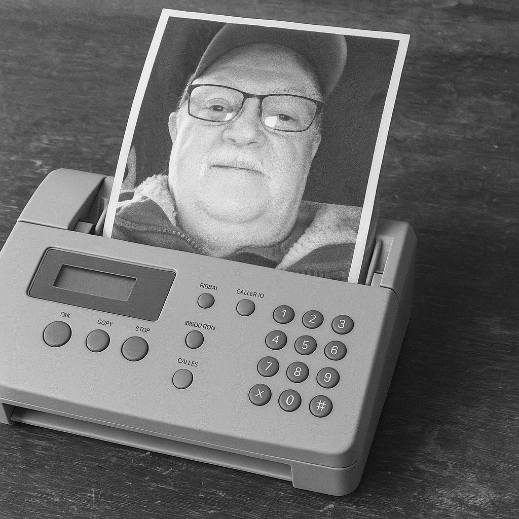 Was macht eigentlich der Fax Opa? <a href="/JuergenHoffman/">Jürgen Hoffman 💙</a> der anonyme Club der faxbesitzer schickte mir das als Erinnerung.