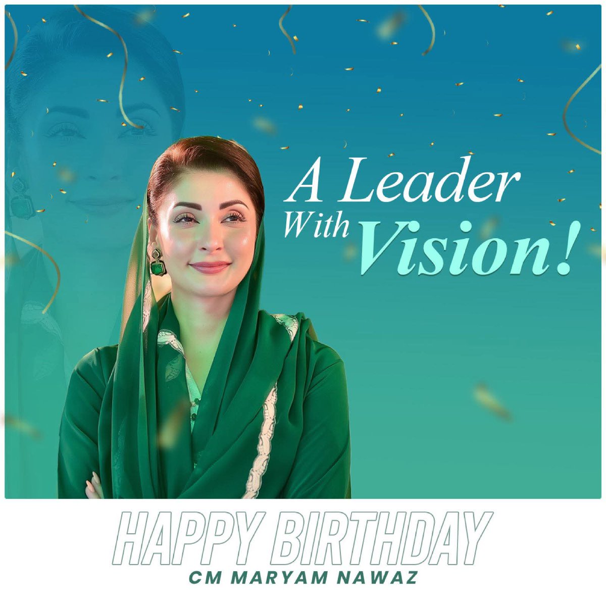 🌸 سالگرہ مبارک ہو محترمہ مریم نواز شریف صاحبہ! 🌸

آج وزیراعلیٰ پنجاب محترمہ مریم نواز شریف کا جنم دن ہے — ایک ایسی باہمت، باوقار اور دور اندیش رہنما جنہوں نے خواتین کو نئی پہچان، نوجوانوں کو نیا حوصلہ اور عوام کو نئی اُمید دی۔ 💚
<a href="/MaryamNSharif/">Maryam Nawaz Sharif</a>