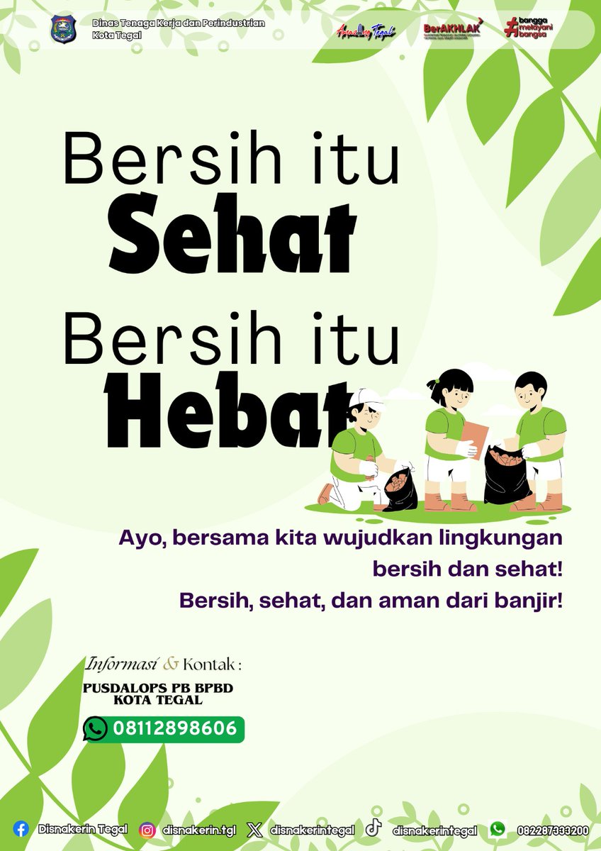 Hai...Sob Naker_In

Sudah mulai musim hujan nih...
Jangan lupa...jaga kebersihan lingkunganmu yaa...