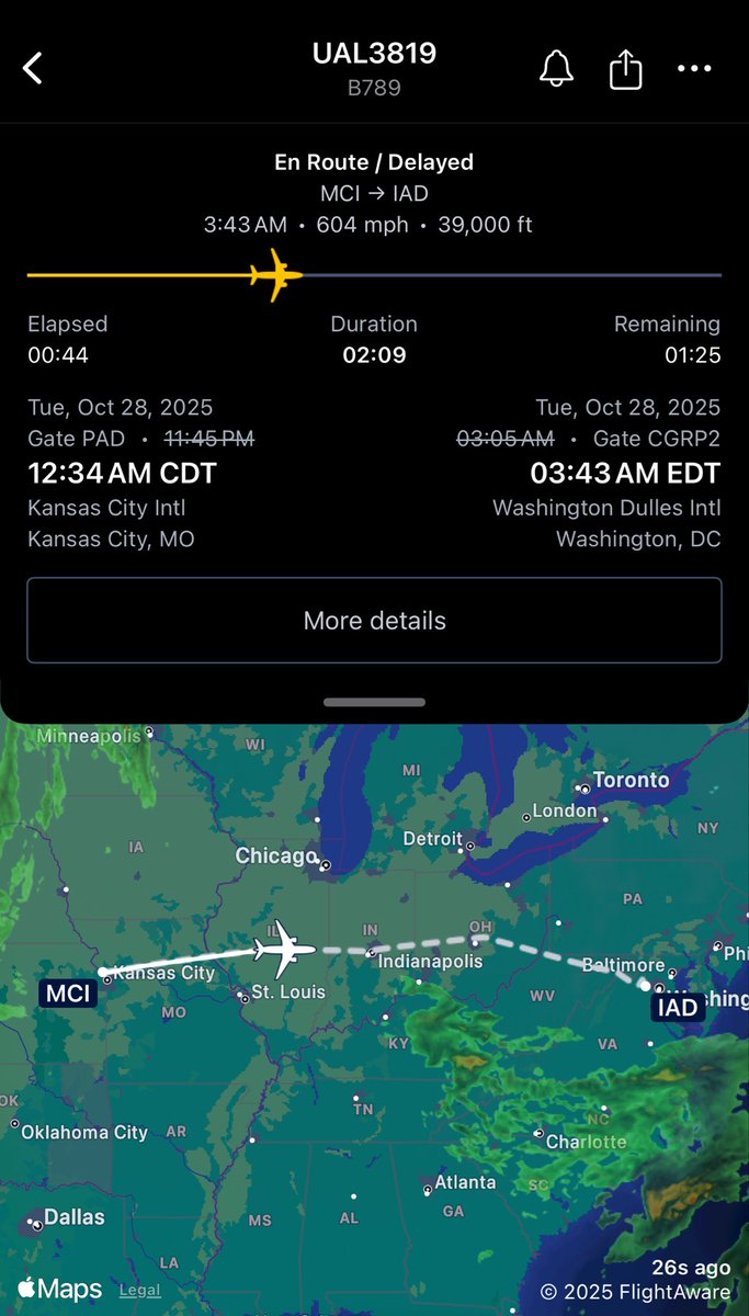 Monday night football started 15 minutes after the world series tonight. The commanders played their entire game then had a 45 minute fight delay and they're halfway home while watching the world series on the plane.