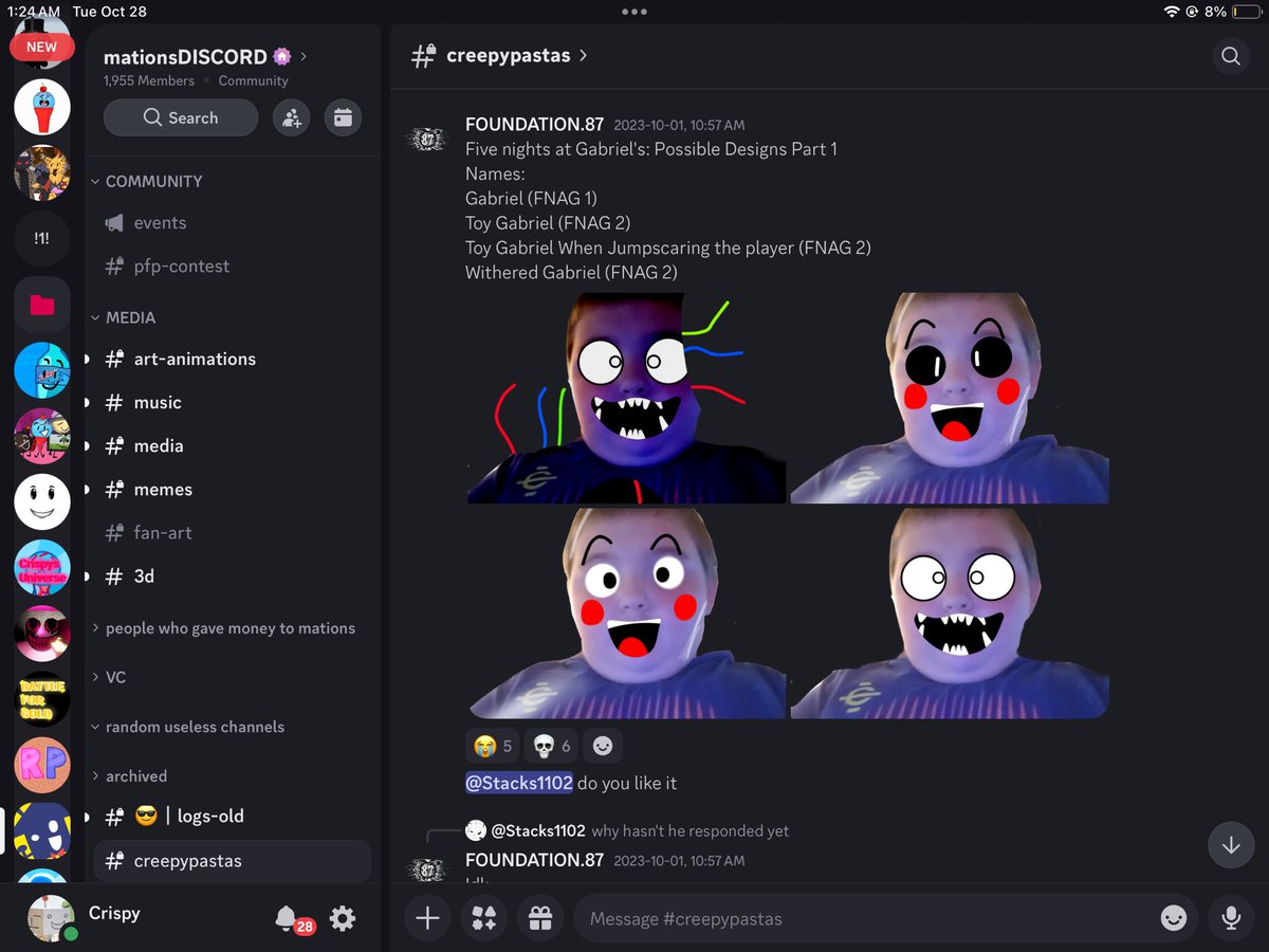 CrispyNugget00's tweet photo. Flippin jumpscare dude https://t.co/39ZT69RdnN