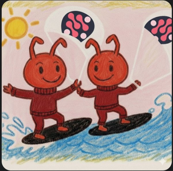 Ross77134192805's tweet photo. Is surfing O'clock!!!!!!!!!!!See the both, happily kite surfing in a friendly environment on black surfboards,the Arichain ๐ฅ kites are aiding the surfing...,exhibiting togetherness,that's
#Arichain ๐ฅ community always ๐ฏ
#ARIFAM #ARIcommunity https://t.co/FlWQ7FsGMG