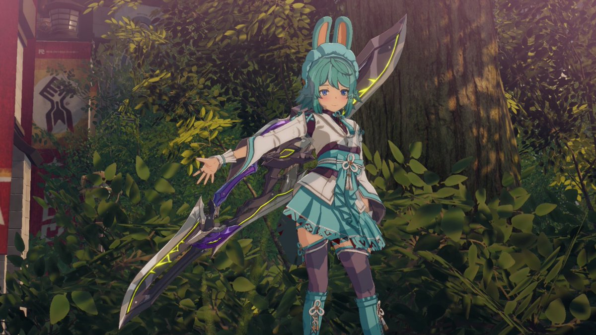 BuntiruVT's tweet photo. Your favourite teal bunny, warrior of darkness ~ EVIL +69 
#vtuber #BlueProtocolStarResonance https://t.co/C31TpfM007