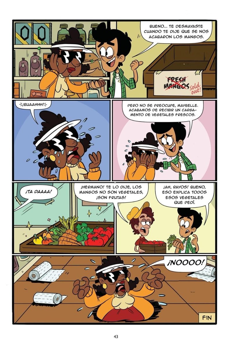 Y recuerden, la moraleja de esta historia es:
Mango = 👍
Vegetales = 👎

(-técnicamente todos son vegetales pero ya entienden la idea... 
-El tomate🍅es una fruta)

Traductor: <a href="/AncellotLord/">Ancellot</a> 
#TheLoudHouse #BobbySantiago #TheCasagrandes