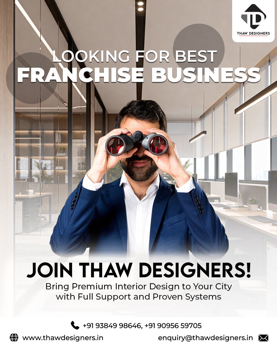 thaw_Designers's tweet photo. 👀 Still Searching for the Perfect Franchise Business?
Your search ends here! ✨

Join Thaw Designers a leading name in interior architecture and design, trusted by builders and homeowners across South India.

📞Call: +91 93849 98646 | +91 90956 59705
📩 enquiry@thawdesigners.in https://t.co/2XsWLhFPRf