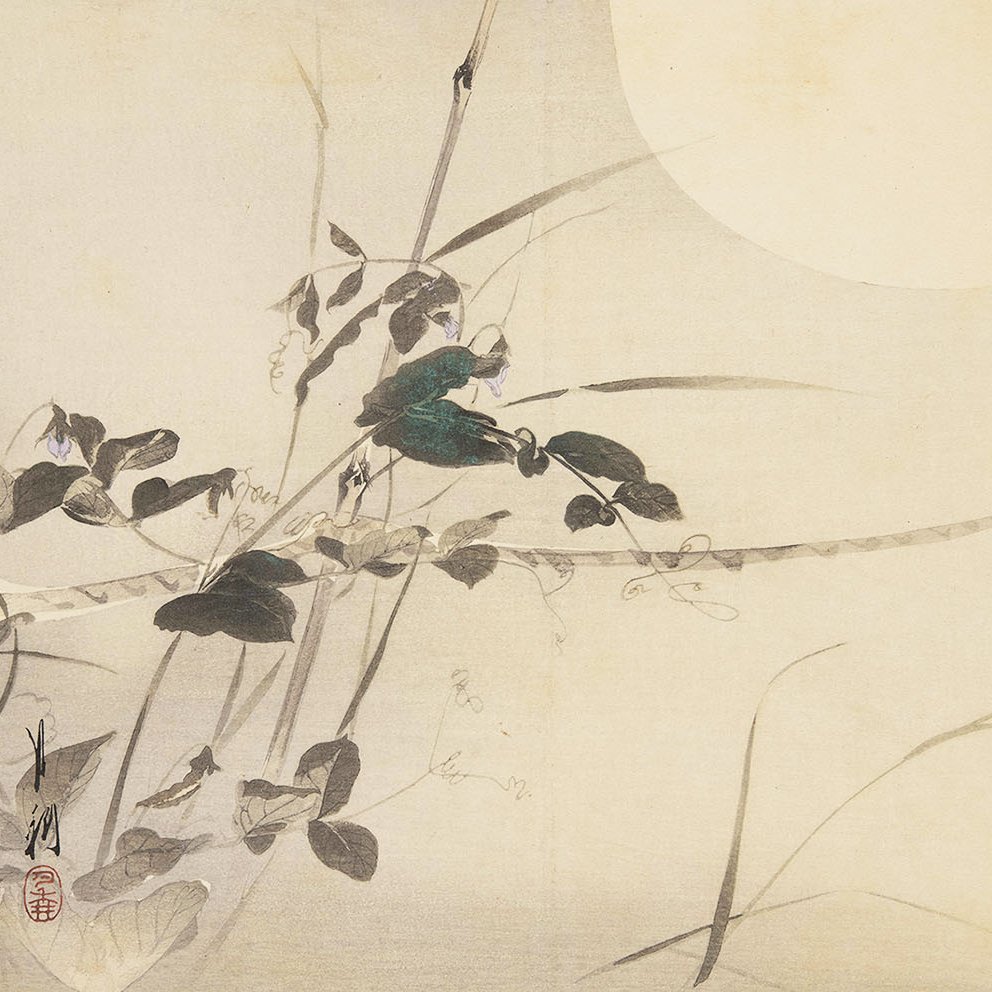 松木平吉×尾形月耕】明治32年（1899）『月耕画圃』。月に照らされた