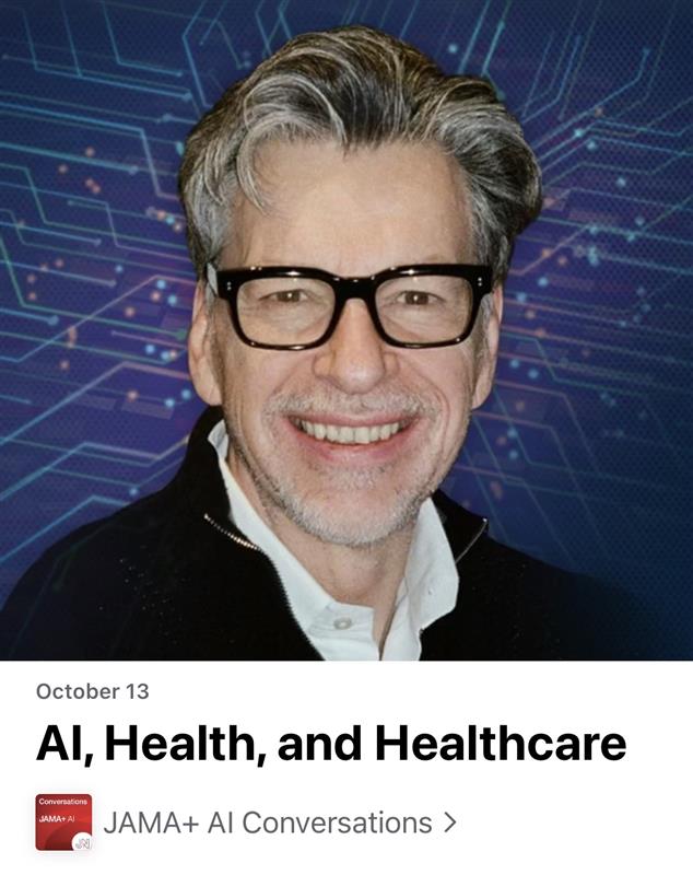 How is artificial intelligence being used in health care?

In this podcast, JAMA+ AI EIC Roy Perlis speaks with Derek Angus about the pace of #AI adoption in clinical practice.

Listen now: ja.ma/4omOtJP