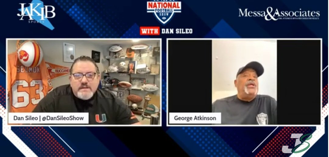 DanSileoShow's tweet photo. I am devastated to learn of the passing on my great friend @Raiders legend #GeorgeAtkinson !!...R.I.P. my friend I will miss U! #RaiderNation https://t.co/xV4tMu7awK