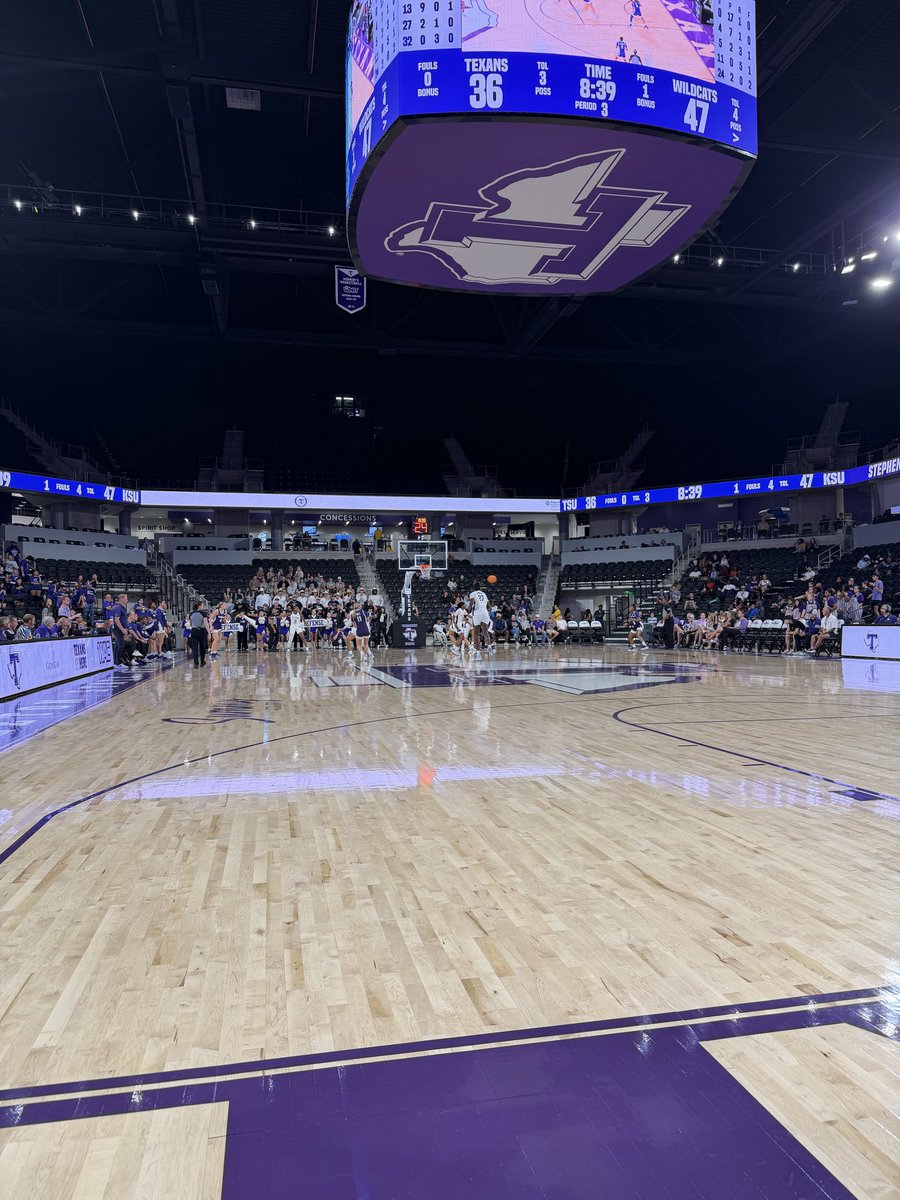 <a href="/HoneybeesBB/">@HoneybeeBasketball</a> enjoying some Tarleton-Kansas State exhibition action tonight! 
#OTOG
<a href="/coachjhodges21/">Jason Hodges</a> <a href="/TarletonWBB/">Tarleton State Women's Basketball</a>