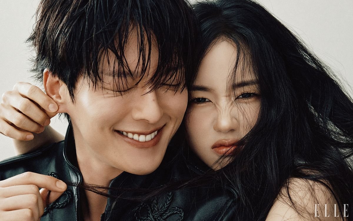 kdramasdiary's tweet image. #JangKiyong and #AhnEunjin for Elle Korea 🖤