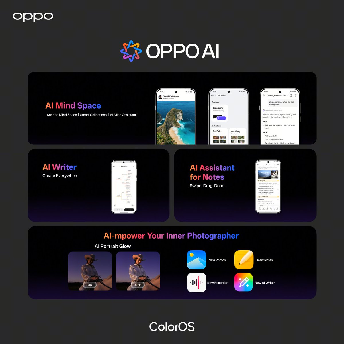 colorosglobal's tweet image. Swipe to see what&apos;s new 👉

#OPPOColorOS16