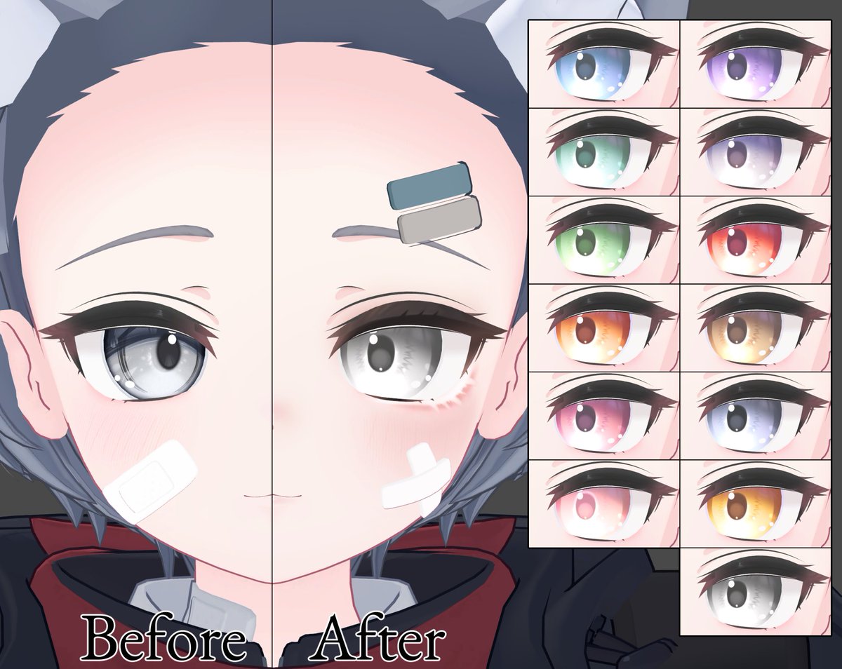 Lycoris_Albi's tweet photo. #RabbitWave から発売中の強めMake&EyeTextureにれう君対応を追加いたしました!
強さと可愛さを併せ持つテクスチャになっております👀✨️ぜひチェックしてみてください!
https://t.co/lL8AGi99NV #booth_pm #れう3D https://t.co/JSIG2L59Ec