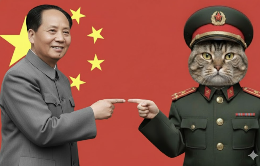 ChairmanMeow67's tweet photo. ζ©δΈε₯½οΌεεΏδ»¬. GM Comrades! Everyone wants to be the @ChairmanMeowBNB . Will the Real Chairman please stand up! #spidermanpointingmeme #BNB #Chinese #cat #meme @four_meme_ @cz_binance , having so much #fun https://t.co/0pyrKL8lP2