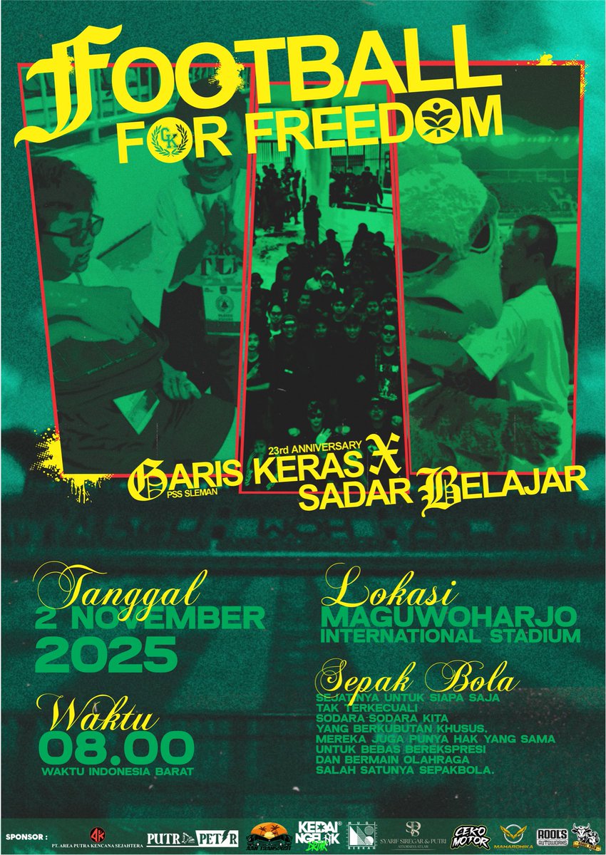 Celebrate with gratitude, 23 tahun Garis Keras PSS SLEMAN. 🌺