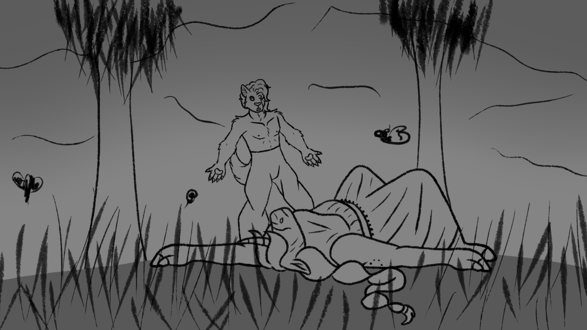 GoldenRisuto's tweet photo. @psicoyote I think my best work so far has been my animatic from earlier this year, currently taking a course in 2D Animation to keep getting better!

https://t.co/3tyAq0gKeb
(2nd drawing is a frame from the animatic!)

First one was from the Somos CADO's Jornada de Arte Digital event! https://t.co/EmNjHNXJfy