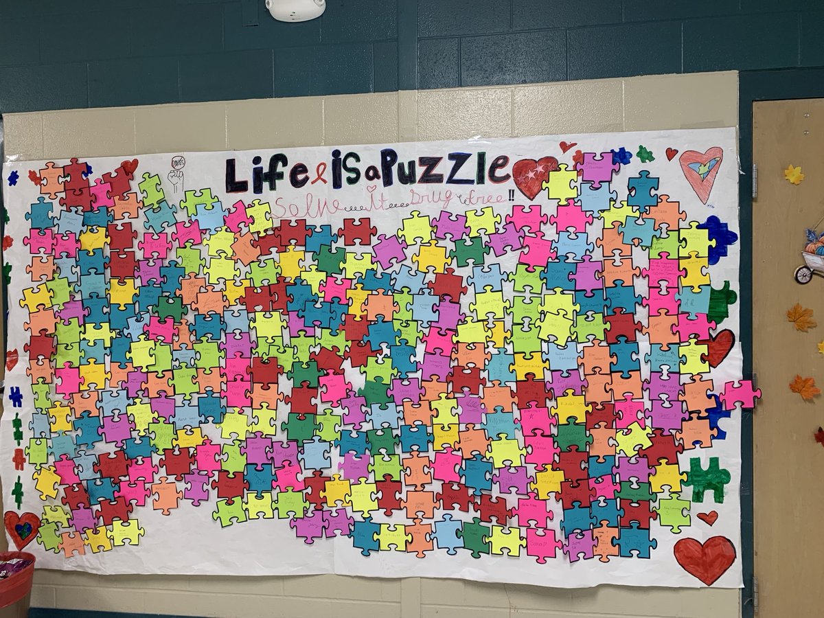 Red Ribbon week, day 1. Our Skyhawks took a pledge to be drug free! #skyhawkpride