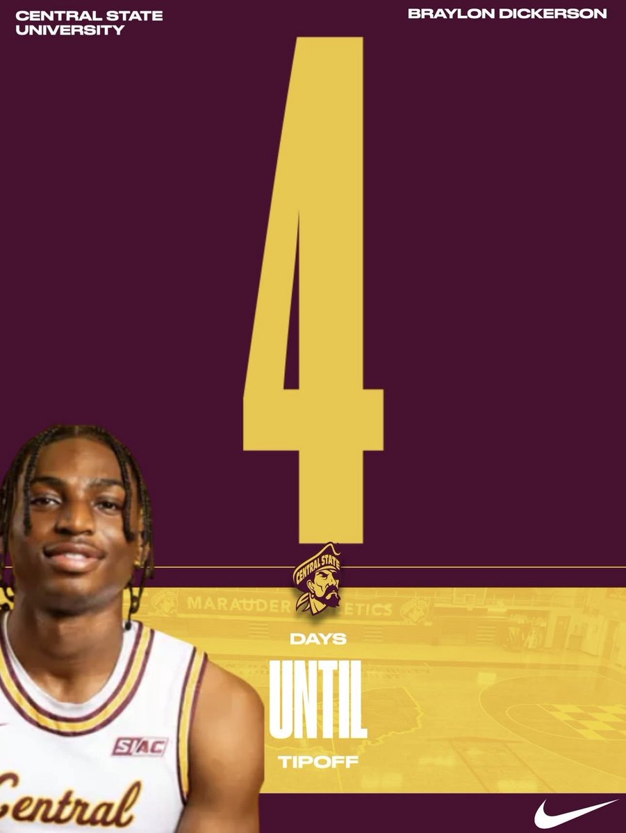 csu_mensbball's tweet image. Counting down with Braylon Dickerson (#4) as we gear up for the season! 🏀 Just 4 days until the Marauders hit the floor! 🔥🔥 #MarauderPride #4DaysOut #GoMarauders