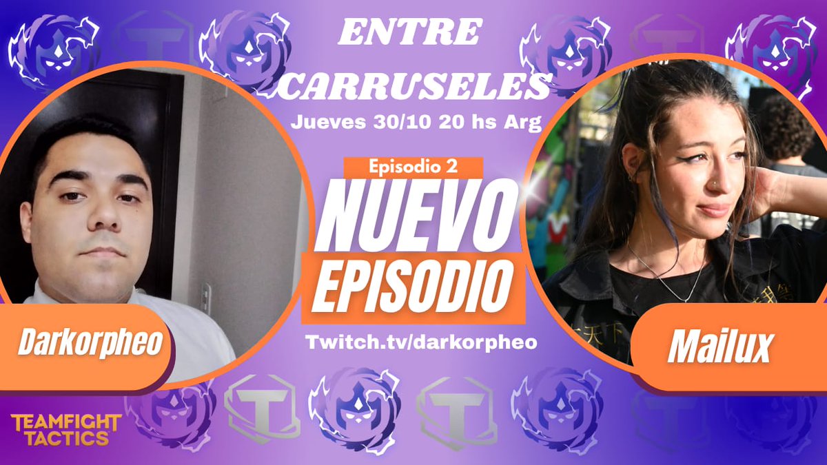 Este jueves no se pierdan el episodio 2 de Entre Carruseles.
<a href="/_maiilux/">m.Ailu.x🎭</a> nos va a estar acompañando en esta edición.
Que les gustaría que le pregunte