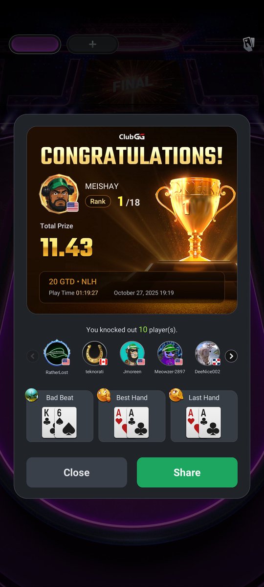 GOOD DAY EVERYONE PEACE AND BLESSINGS, NOW'S THE TIME TO GRAB YOUR VIP PASS SPONSORED BY <a href="/CanepaJason/">Jayk</a> just won a freeroll, and there's hella sng games cash tables low stakes for any budget <a href="/JayksStakeHouse/">Jayks Stake House</a>