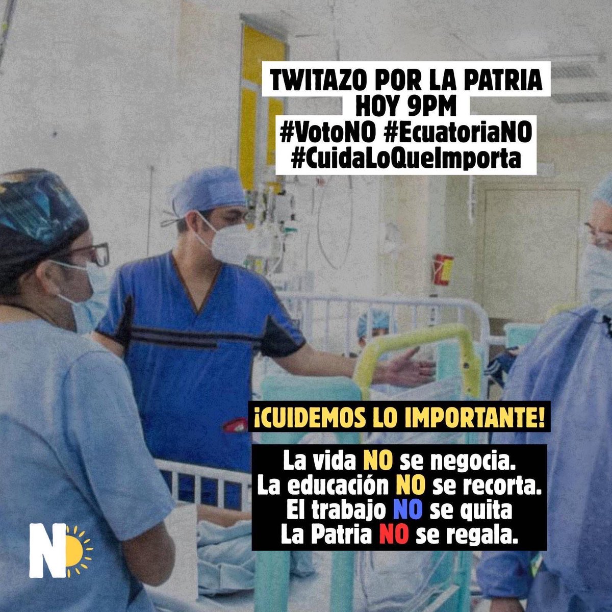BellWayra's tweet photo. Cuidar el país empieza por cuidar sus derechos. Por eso decimos NO. #VotoNO #EcuatoriaNO #CuidaLoQueImporta https://t.co/7rAuFdiQqr