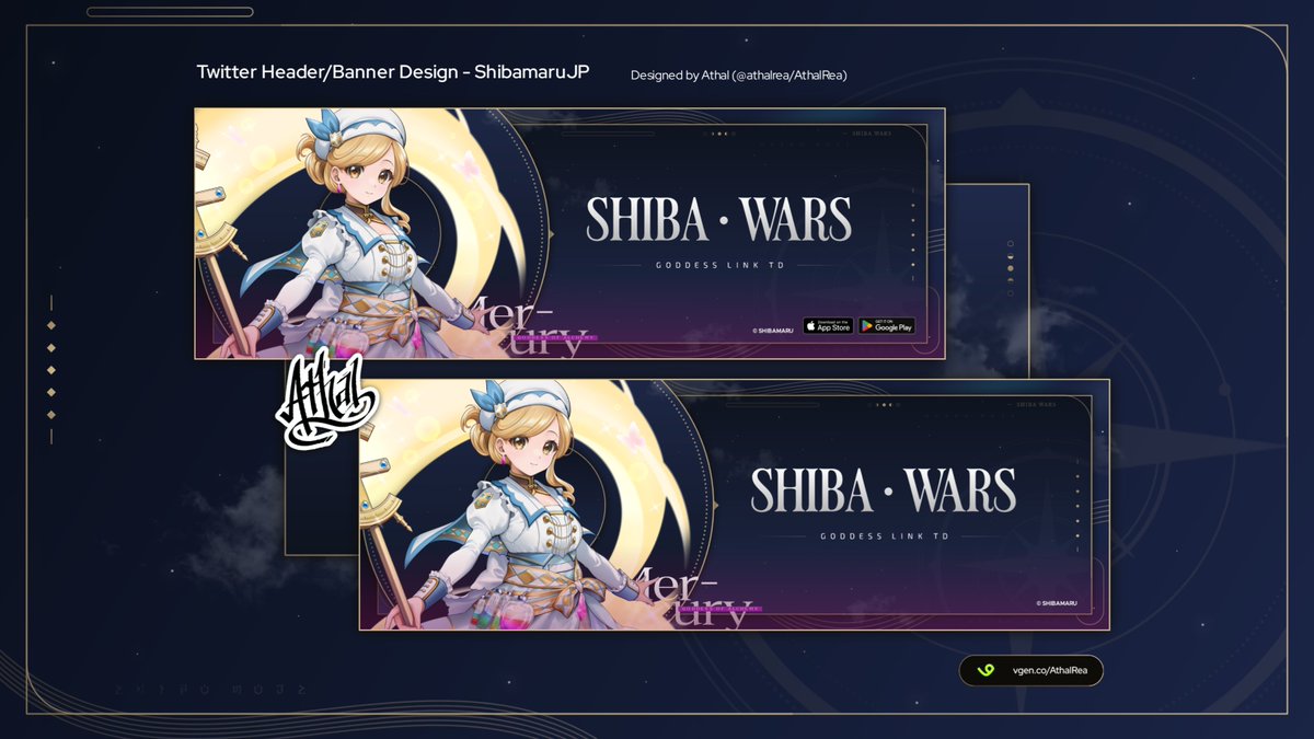 athalrea's tweet image. 〈 Commission Work 〉
Twitter Header Design for @shibamaruJP
I really enjoy working on this commission, Thank you so much for trusting me!! (^_^♪)

-----
Interested? You can commission me on VGen! ☕
vgen.co/AthalRea 
-----

#VGen #VGenComm #CommsWork