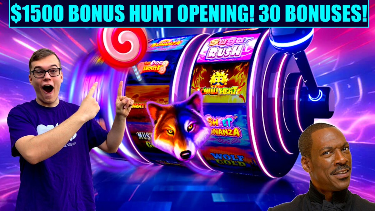 TicketTimeYT's tweet image. $1400 BONUS HUNT OPENING! 24 BONUSES
Kick: kick.com/tickettime
Rumble: rumble.com/user/TicketTime @everyone